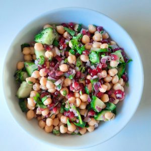 CHICKPEA AND POMEGRANATE SALAD